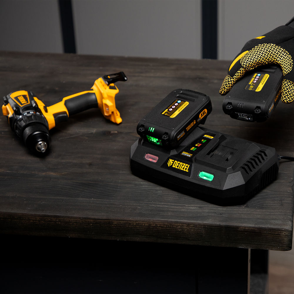 Батарея аккумуляторная IB-18-2.0, Li-Ion, 18 В, 2.0 А/ч Denzel (28433)