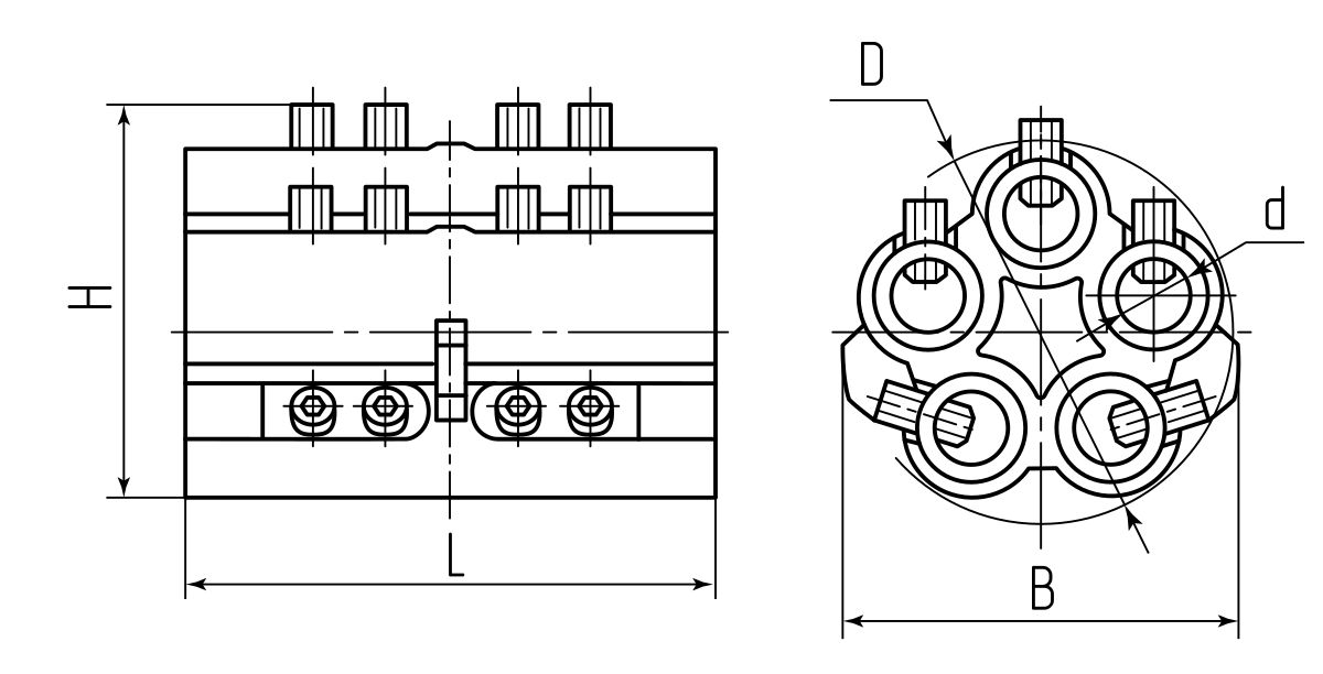 Блок соединителей КСМ-Т 35–70 (КВТ) (102574)