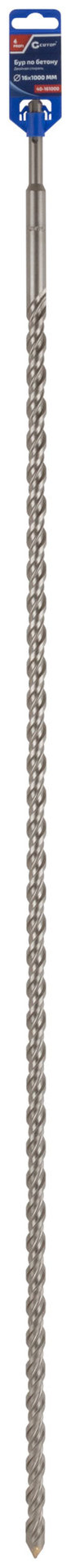 Бур по бетону CUTOP, Profi, двойная резьба, SDS-Plus, 16 х 1000 мм (40-161000)