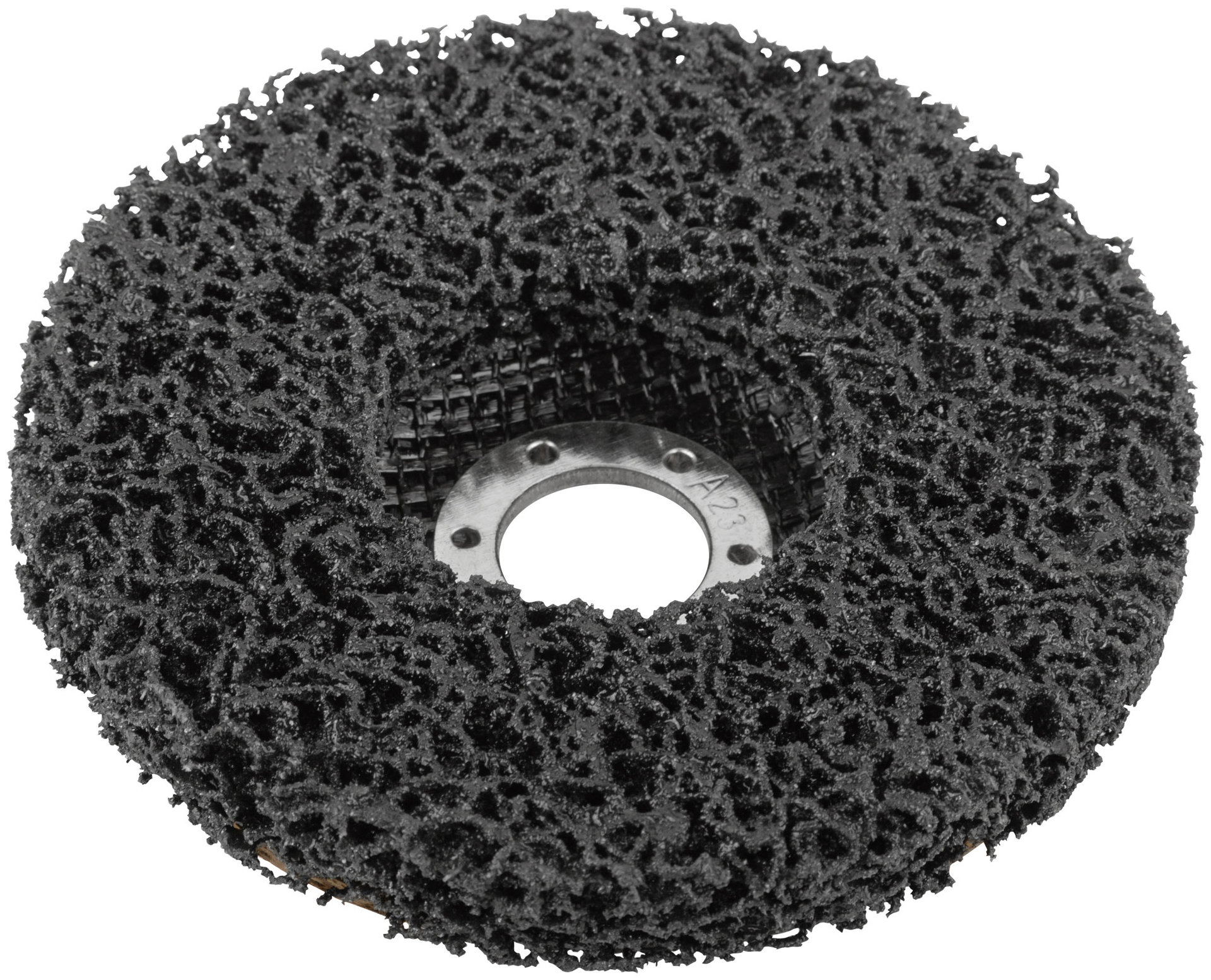 Диск зачистной полимерный, черный, посадочный диаметр 22,2 мм, 125 мм (39609)