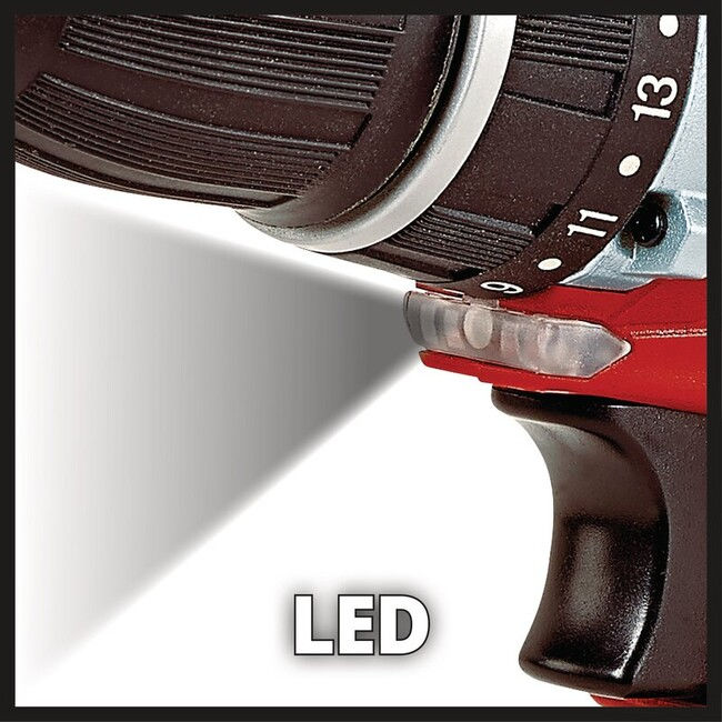 Дрель аккумуляторная TE-CD 12 Li, 12В,2ск,30Нм,2х2.0 Ач,вставной акк,кейс E-box (4513619)