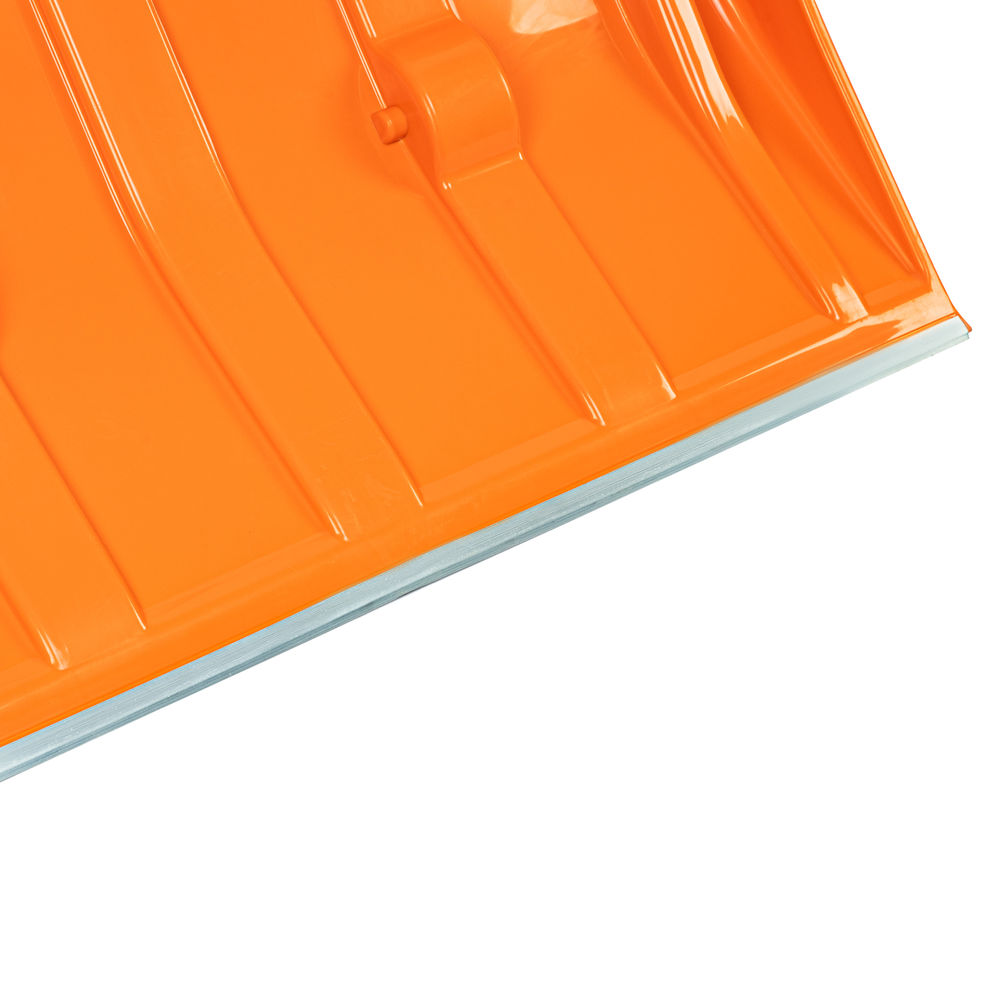 Движок для уборки снега пластиковый, 795х435х1280 мм, стальная рукоятка, усиленный Сибртех (61669)