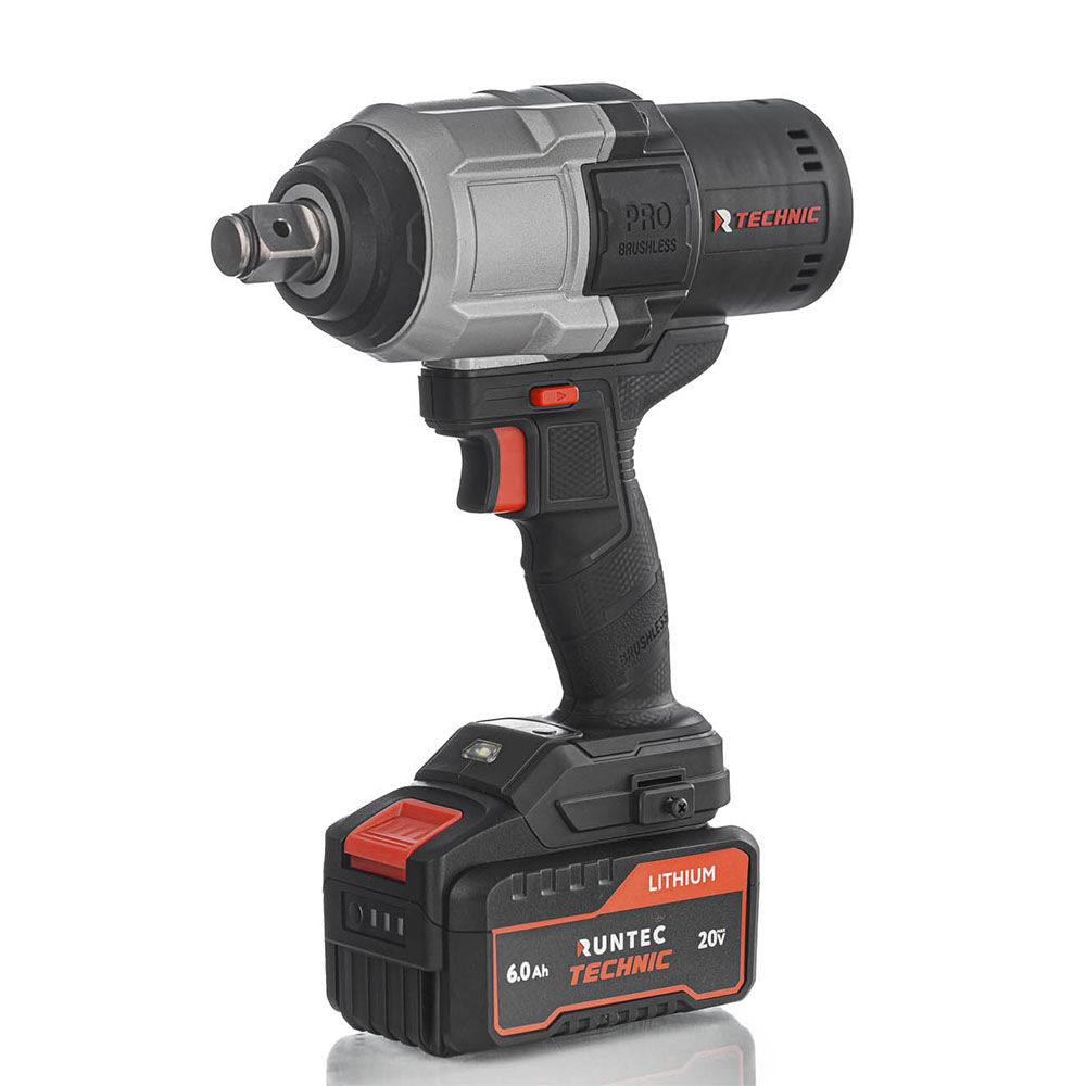 Гайковерт ударный аккумуляторный RUNTEC TECHNIC 3/4, 20В, 2*6Ач, 1400Нм, RUNTEC, RT-IW1400T