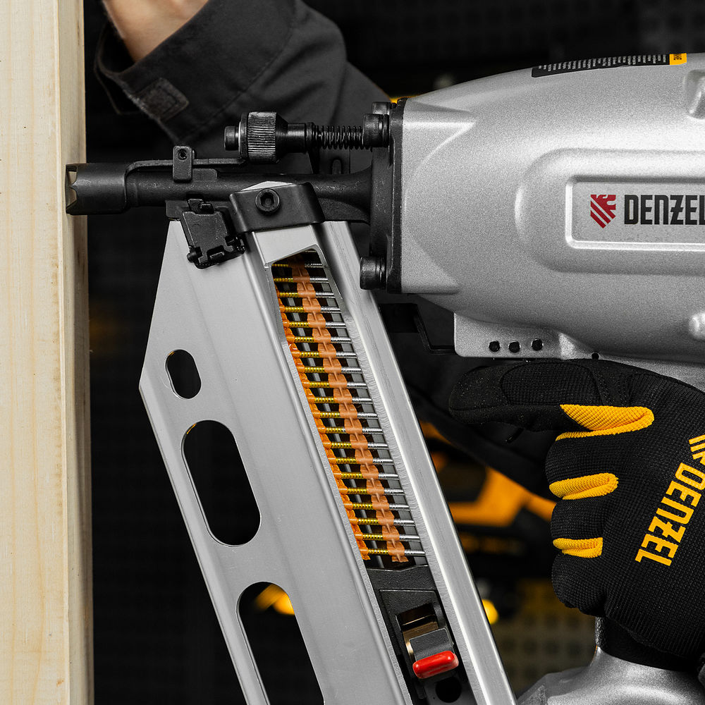 Гвозди для пнев. нейлера (оцинк.) длина - 65 мм, диам. - 2,9 мм, 2000 шт. Denzel (57685)