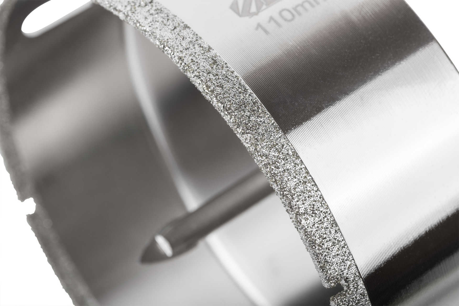 Коронка кольцевая по керамограниту, камню и кафелю алмазная с центровочным сверлом 110х70 мм (16231)