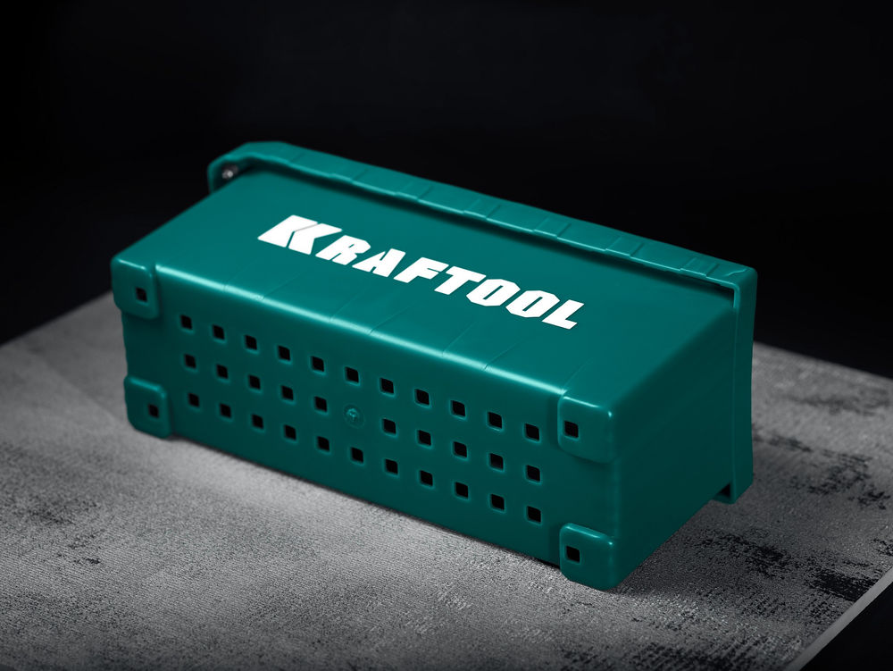 Набор нержавеющих гребенок (6шт) со сменной 2к ручкой, в пластиковом кейсе, 280х115 мм KRAFTOOL 33268-H6