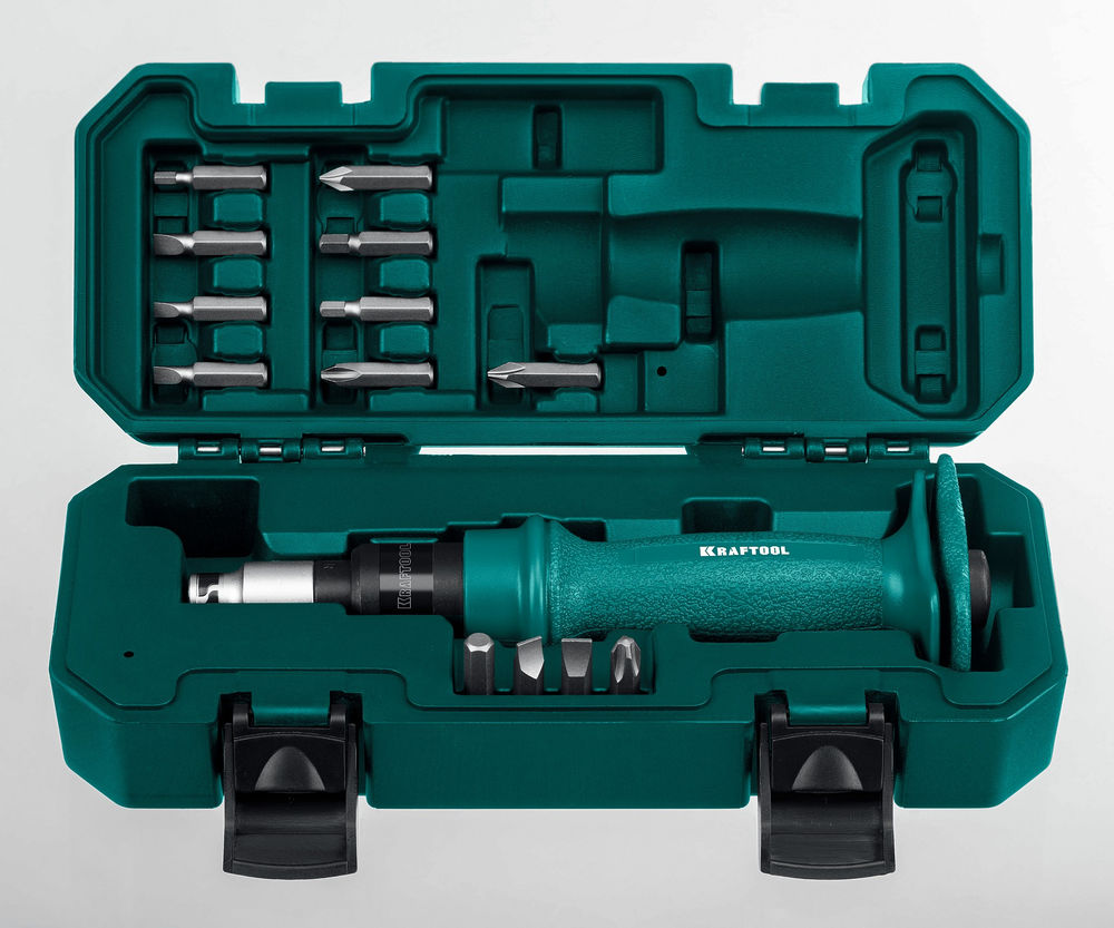Отвертка ударно-поворотная 15 предм. ID-15 KRAFTOOL 25550-Н10