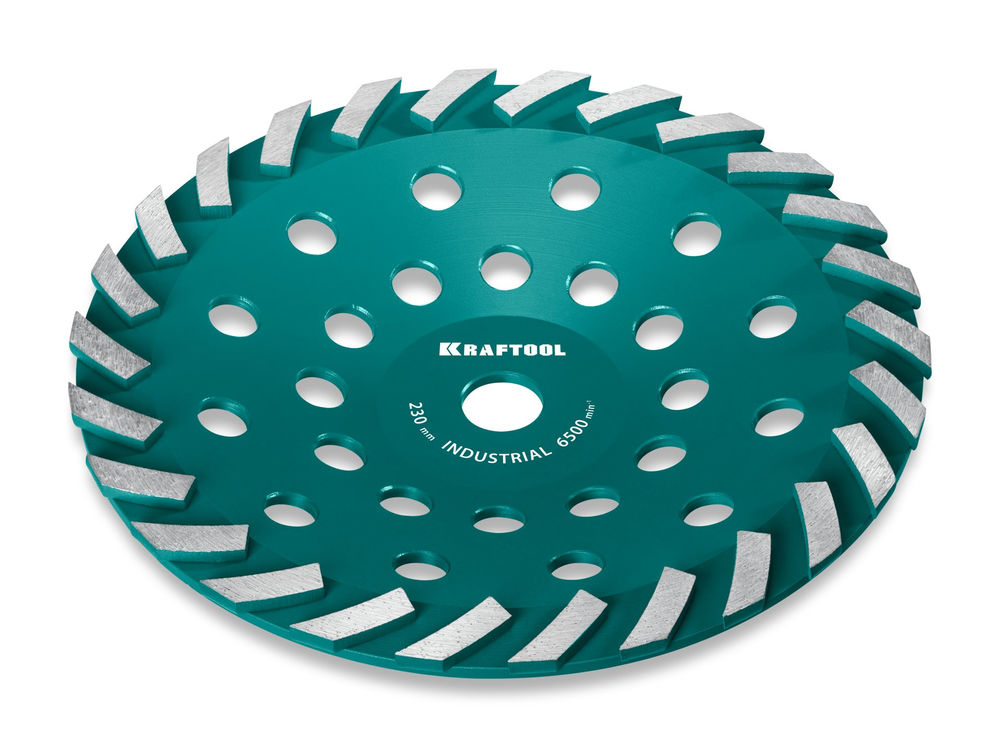 Сегментная алмазная чашка Turbo, d 230 мм, INDUSTRIAL KRAFTOOL 33368-230