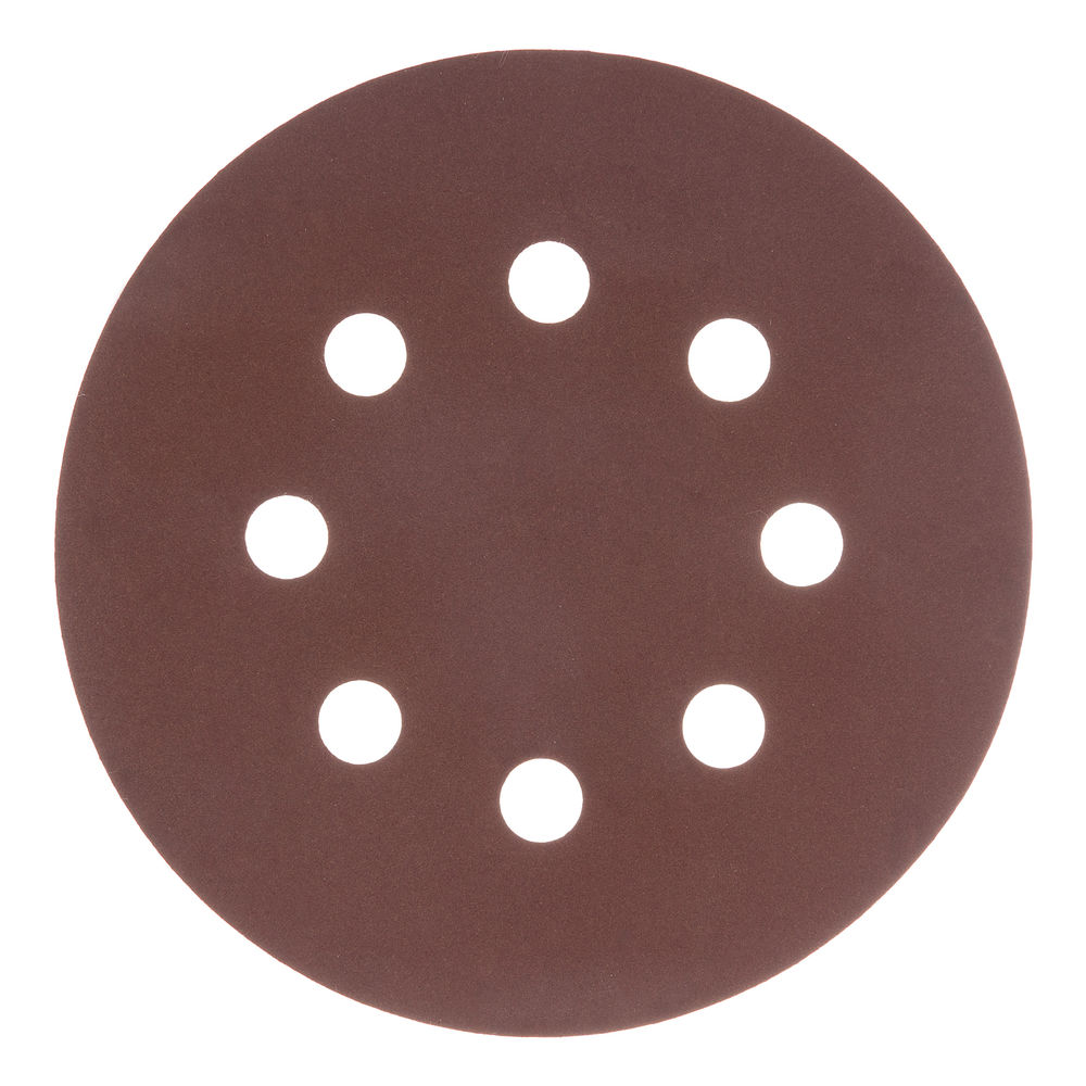 Круг абразивный на ворсовой подложке под липучку, перфорированный, P 320, 125 мм, 5 шт Matrix (73813)