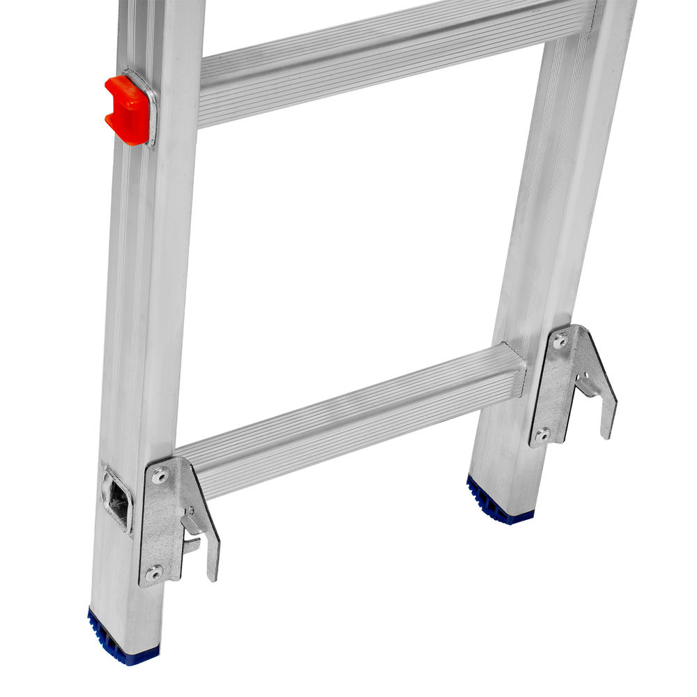 Лестница, 2 х 11 ступеней, алюминиевая, двухсекционная, Сибртех (97911)