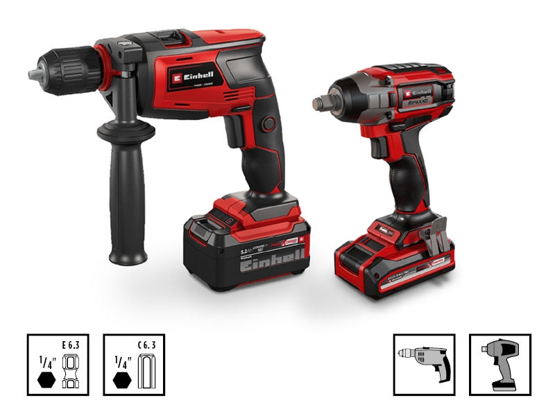 Набор бит и сверл Einhell 95 предметов, XL-CASE, ударопрочные (108798)