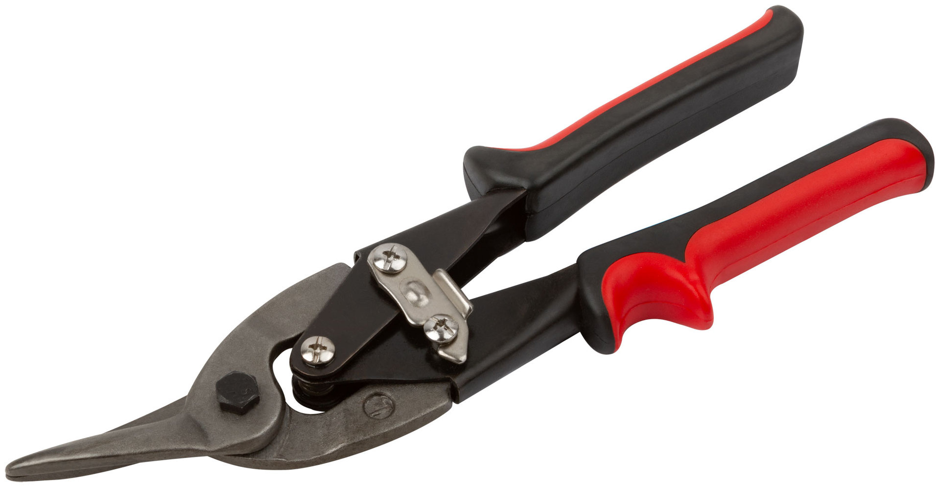 Ножницы по металлу Оптима, усиленные, прорезиненные ручки, левые 250 мм (41457)