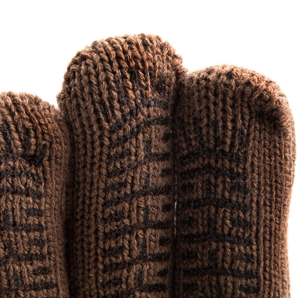 Перчатки трикотажные, двойные, полушерстяные, с ПВХ покрытием, Сибртех (68634)