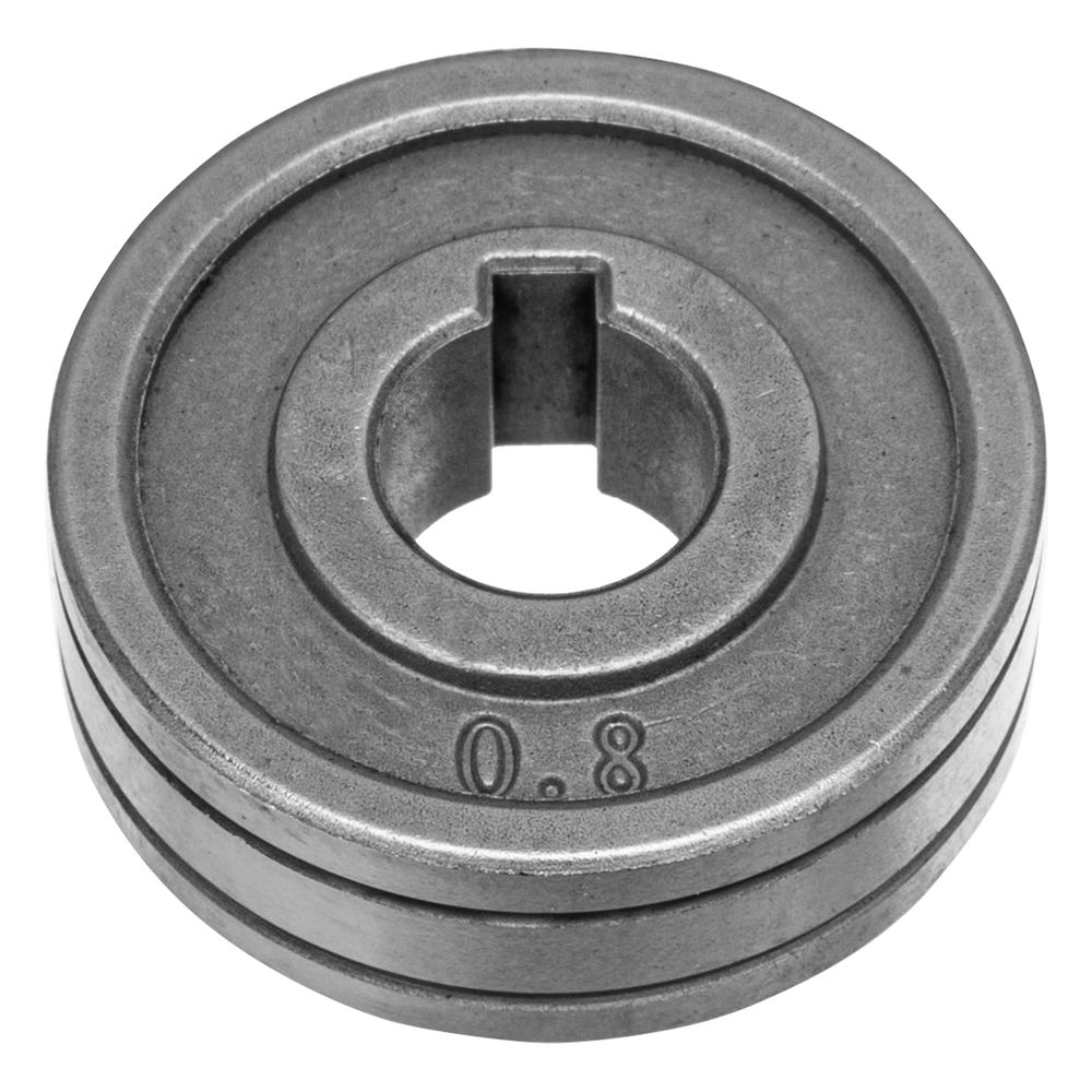 Подающий ролик, V профиль под стальную проволоку 0,8-1мм, 2 шт Denzel (93650)