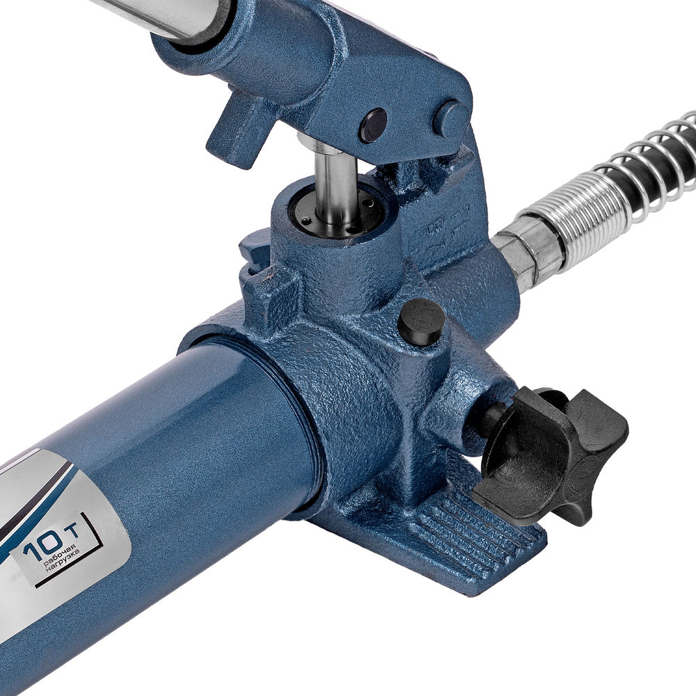 Растяжка гидравлическая, 10 т, набор из 17 предметов, 7 сменных насадок, в пластиковом кейсе на колесах Stels (51356)