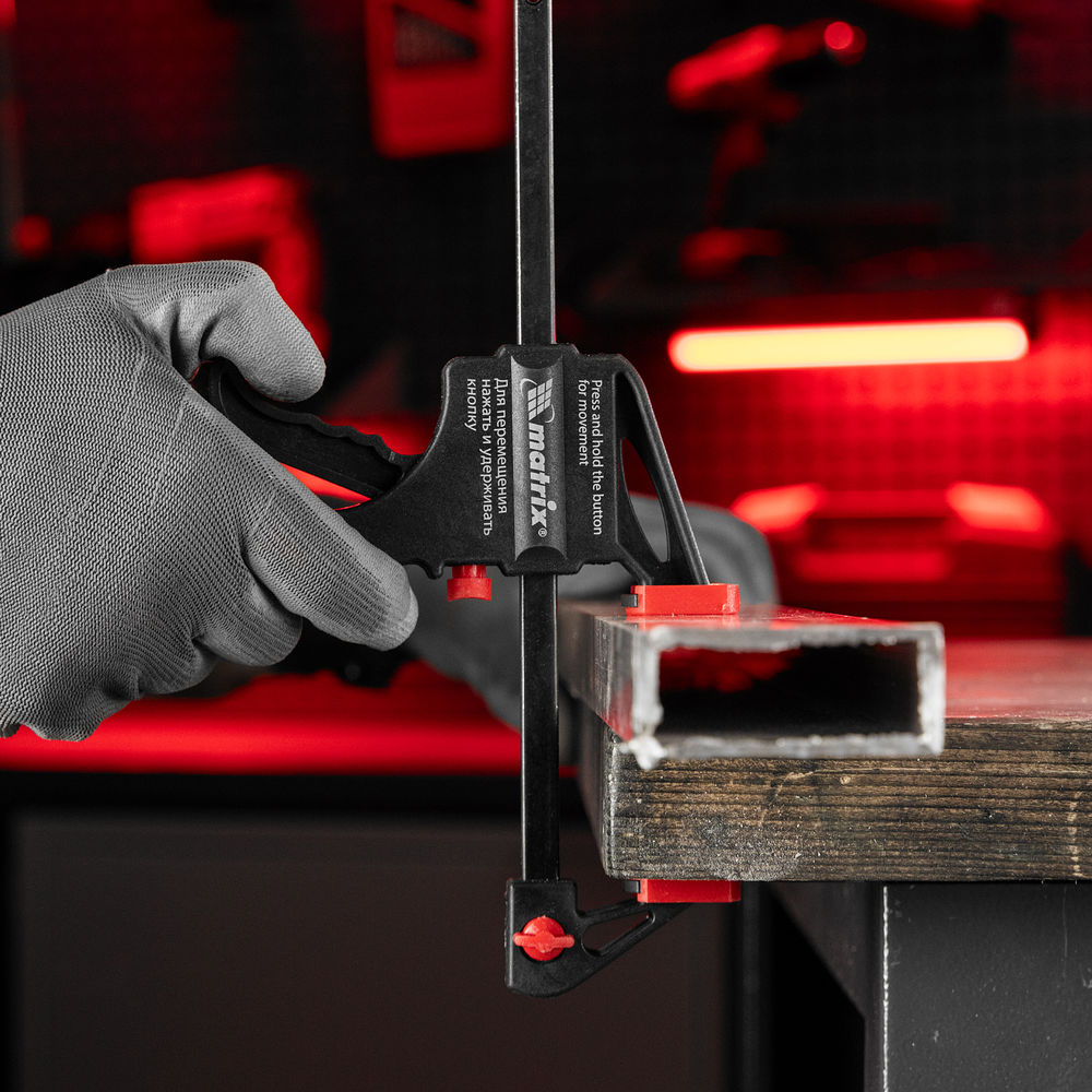 Струбцина универсальная F-образная, 150 х 265 х 45 мм, пластмассовый корпус Matrix (20561)