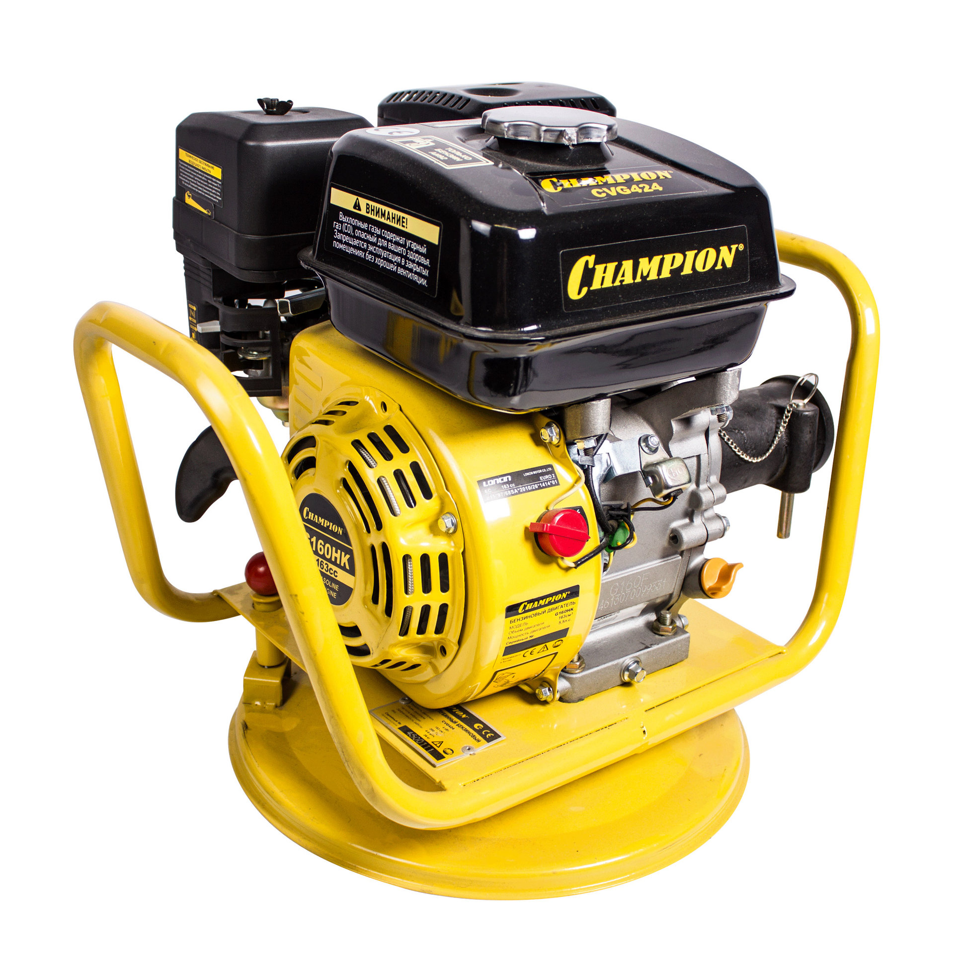 Вибратор глубинный бензиновый CHAMPION CVG424 (4кВт 24кг 4-6м без вала и вибронаконечника) (CVG424)