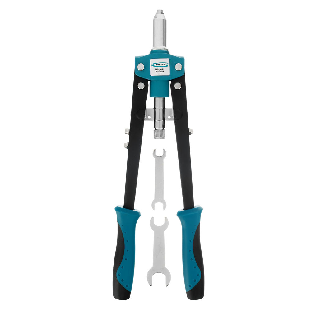 Заклепочник двуручный 420 мм, двухкомпонентные рукоятки, для заклепок 2.4-3.2-4.0-4.8 Gross (40407)