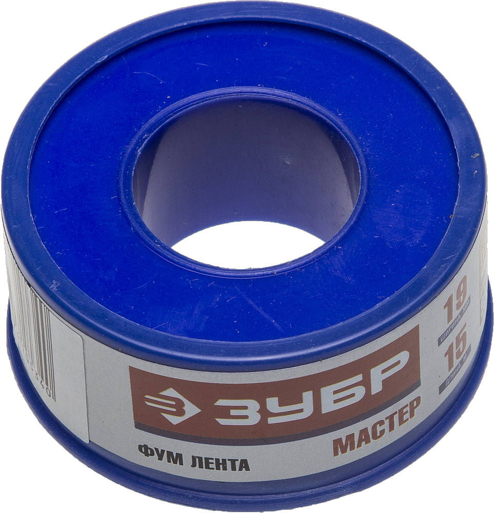 ФУМ лента 0.1 мм?19 мм?15 м 0.40 г/см? ЗУБР 12373-19-040