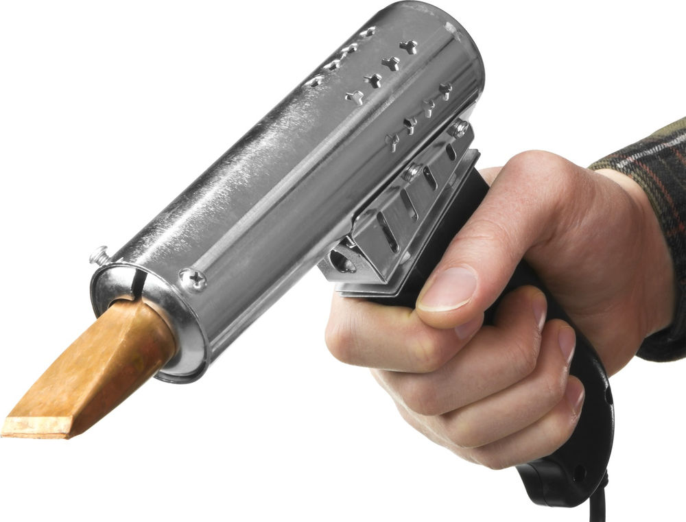 Электропаяльник Ceramic PRO 500 Вт, клин, сверхмощный, пластиковая пистолетная рукоятка ЗУБР Профессионал 55302-500