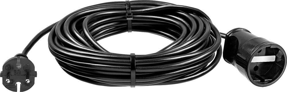 Удлинитель-шнур силовой ПВС 2 x 0.75 мм2 20 м 2200 Вт ЗУБР ПВС-207-Ш 55023-20