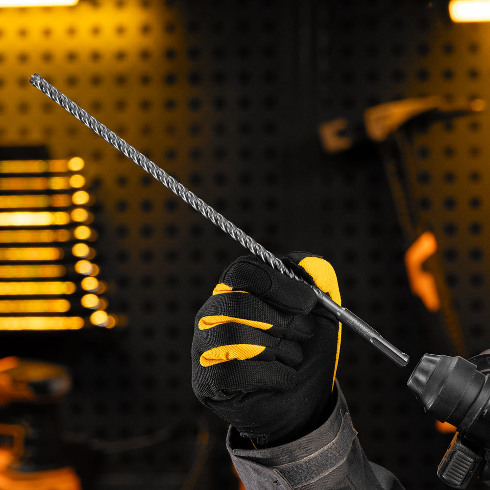 Бур по бетону, цельная крестовая пластина, 8x315 мм, SDS PLUS Denzel (705309)