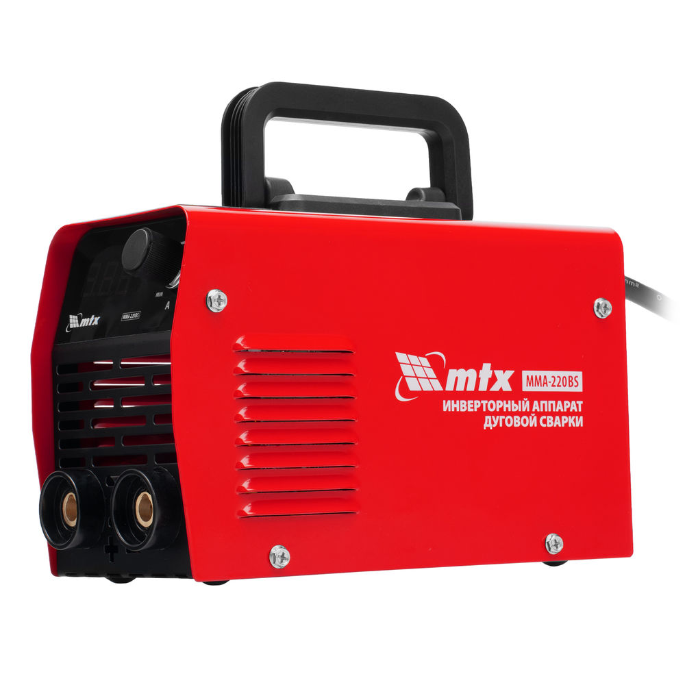 Инверторный аппарат дуговой сварки MMA-220BS, 220 А, ПВ 60% MTX (94399)