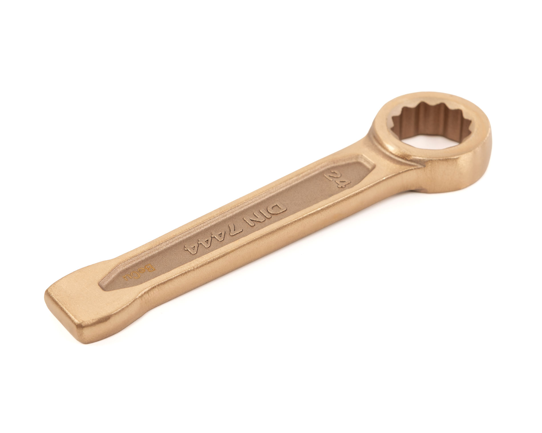 Ключ гаечный накидной ударный 24 искробезопасный сплав BeCu, HORTZ