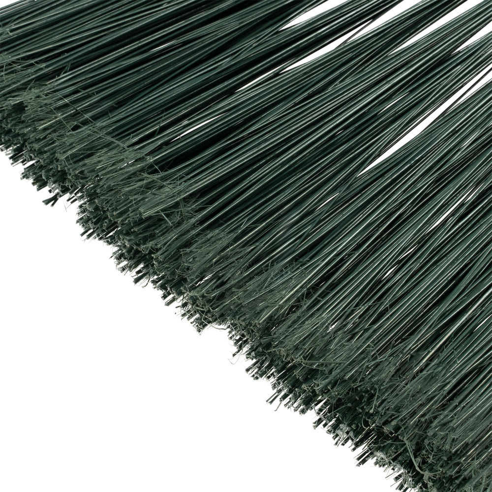 Метла полипропиленовая, 345 х 200 х 1420 мм, веерная распушенная, деревянный черенок, Сибртех (63230)