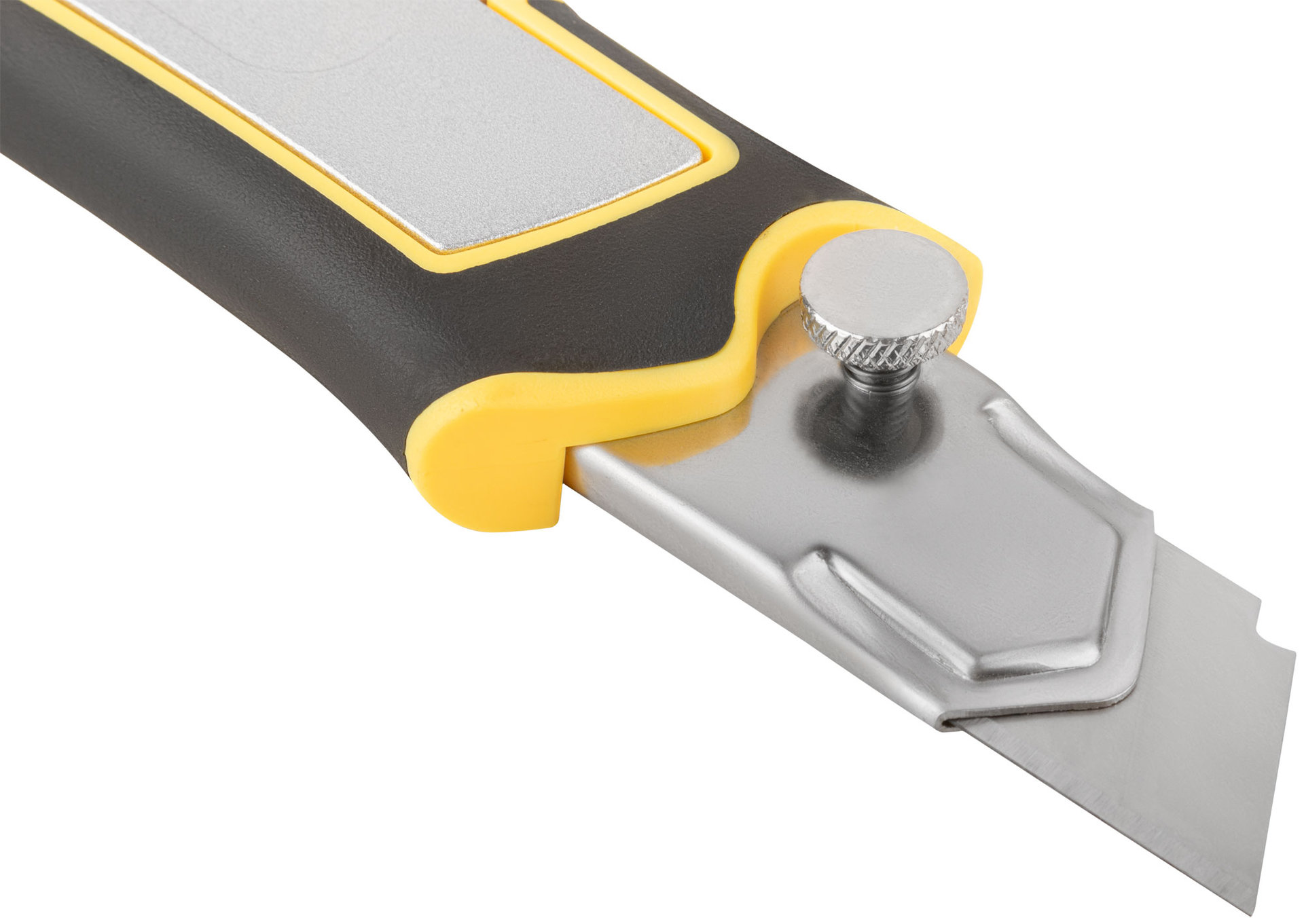 Нож технический 25 мм усиленный прорезиненный, дополнит. прижим (10329)