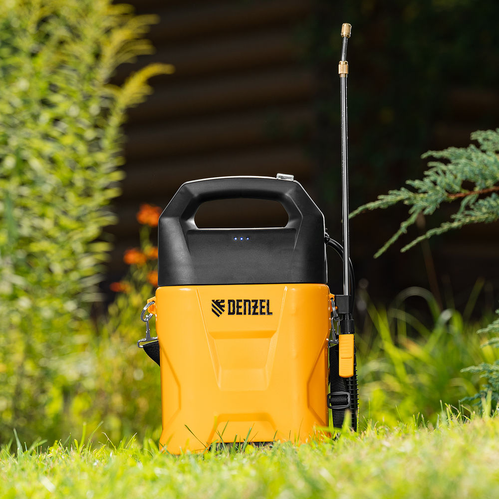 Опрыскиватель аккумуляторный D-5LI, 5 л, Li-Ion акк., 12 В, 2 Ач Denzel (64790)