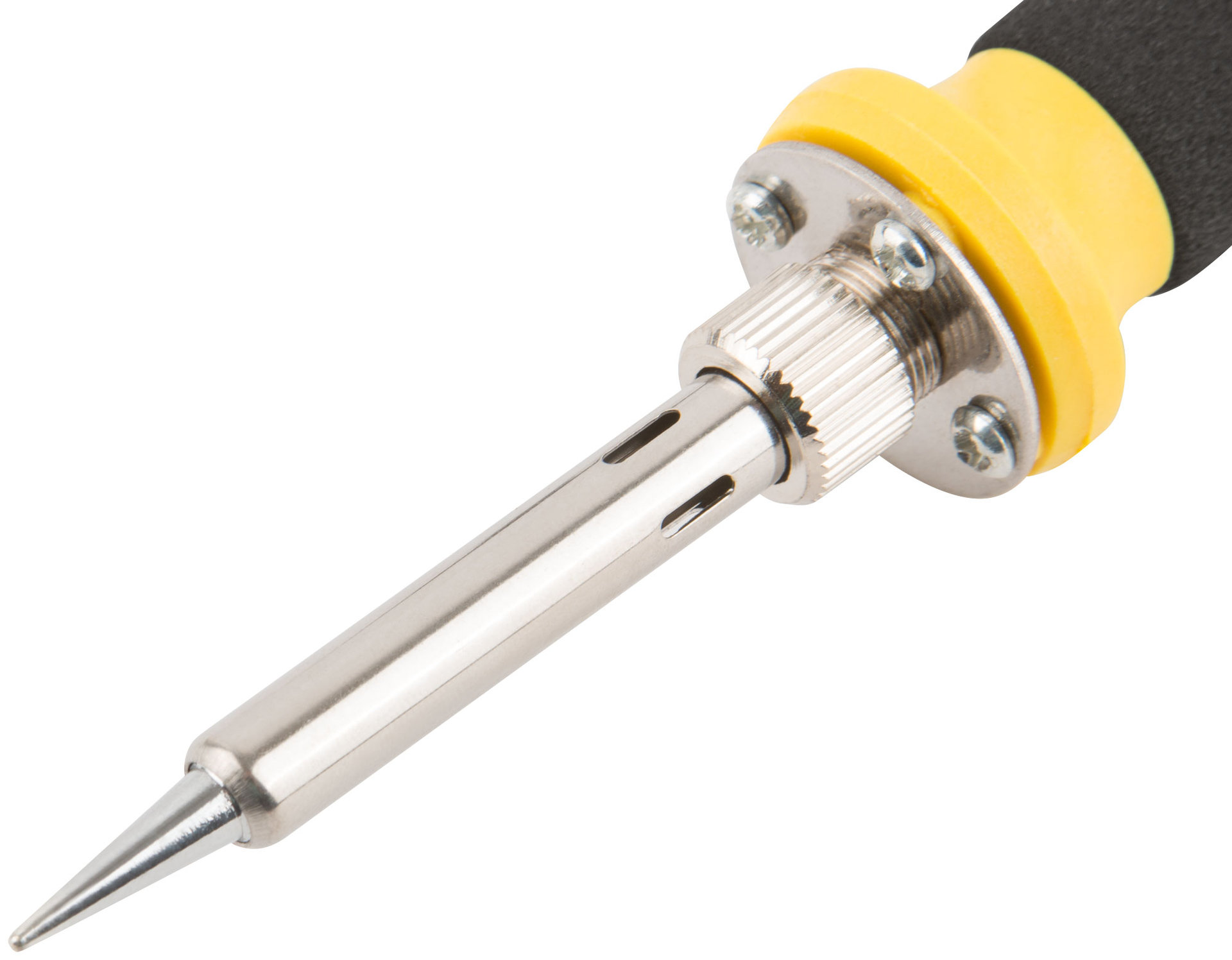 Паяльник 220 В, керамический нагревательный элемент, пластиковая ручка, конусное медное жало, 50 Вт (60493)