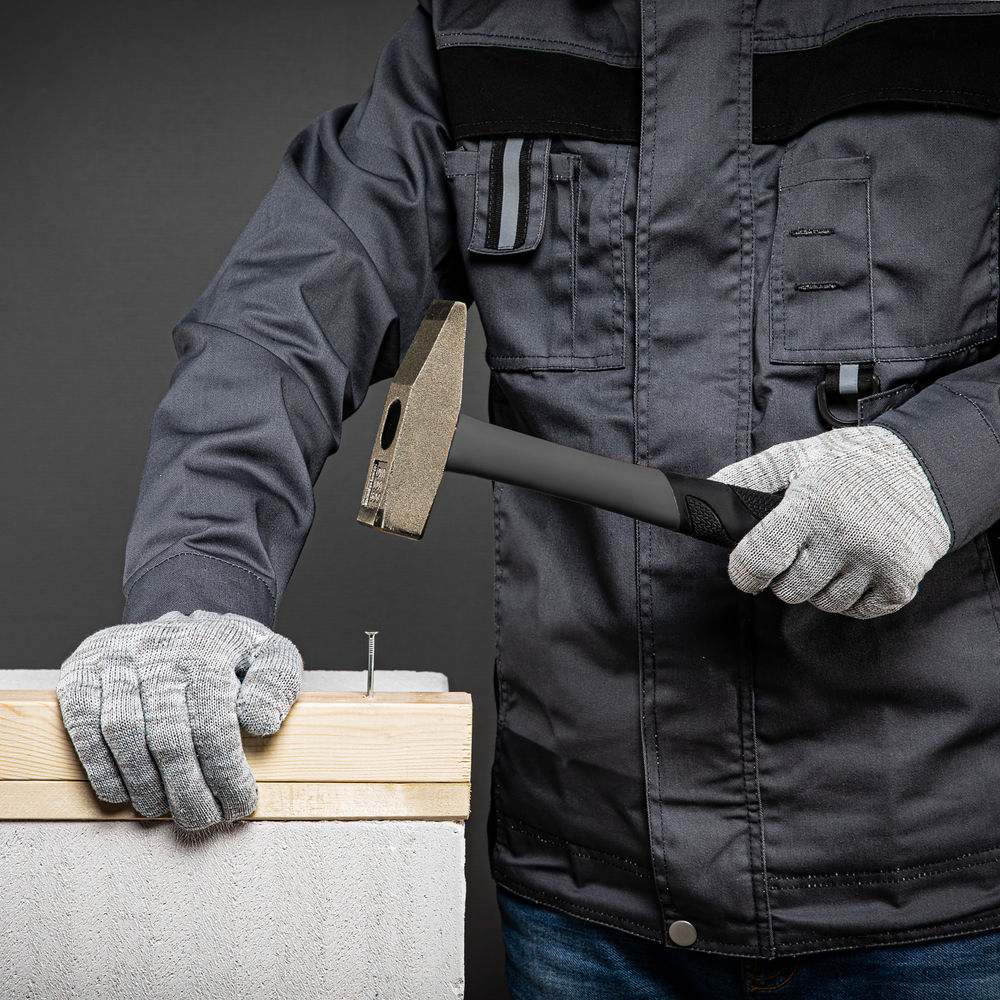 Перчатка х/б, ПВХ покрытие, Точка, серый меланж, 10 класс (67815)