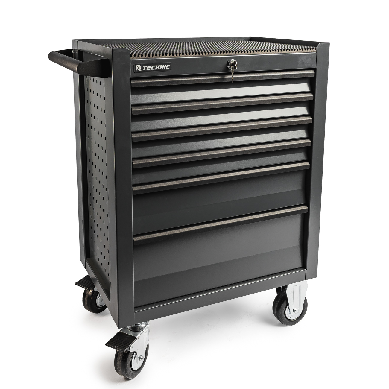 Тележка инструментальная 6 полочная Standart серая TECHNIC RUNTEC RTSTD-6T