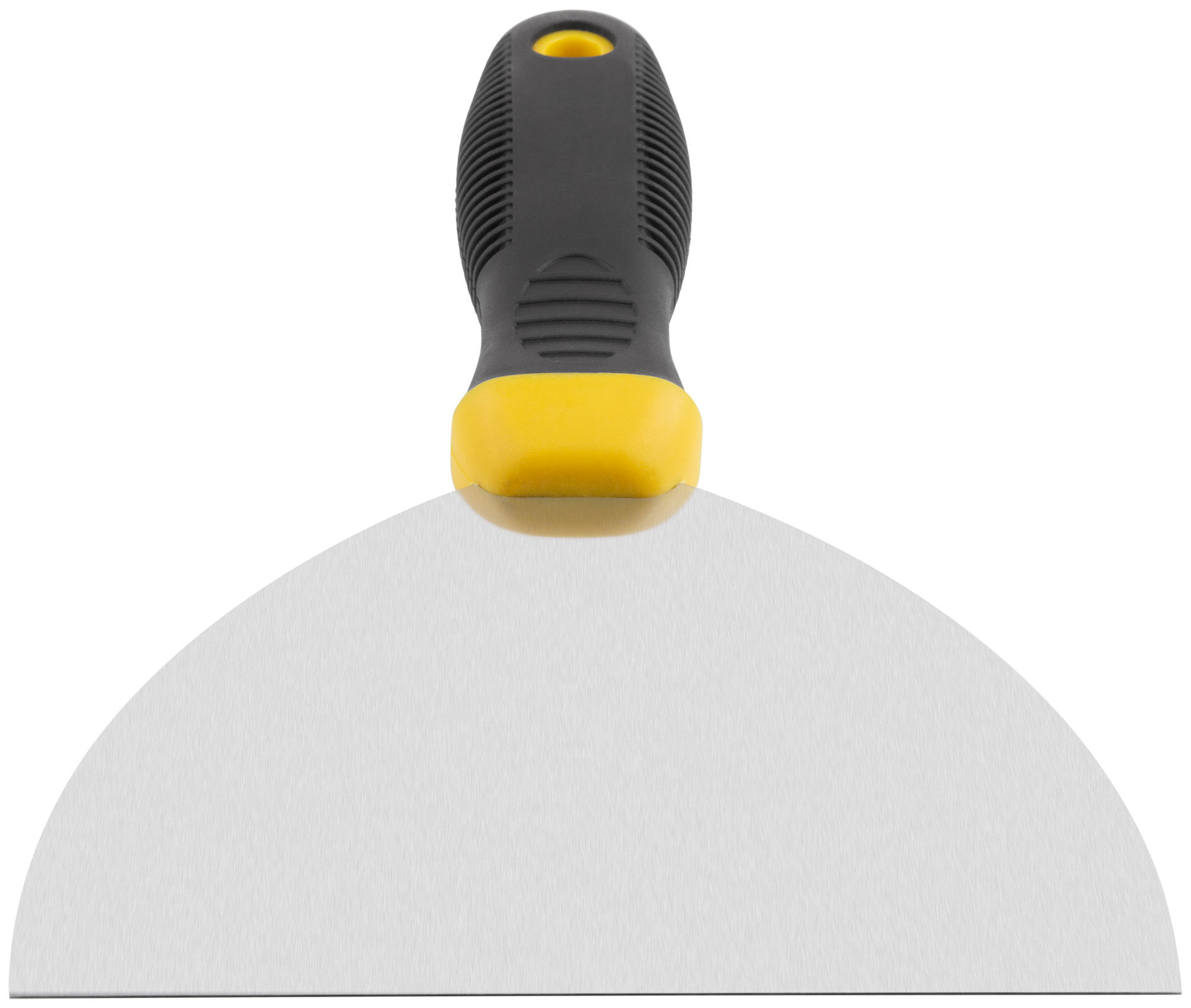 Шпатель, нерж.сталь, черно-желтая прорезин.ручка 6 (150 мм) (06688)