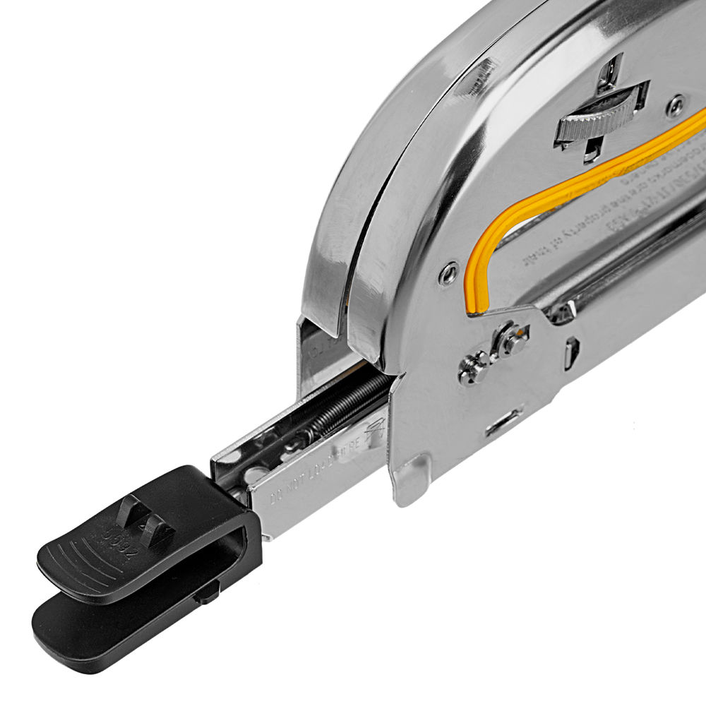Степлер металл., скобы в комплекте, плавная регулировка удара, 2К рукоятка, тип 53, 4-14 мм Denzel (40223)