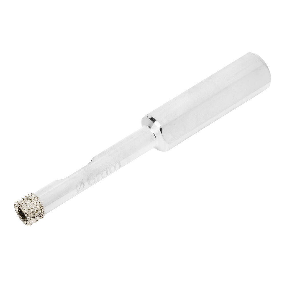 Сверло алмазное по керамограниту, 6 х 67 мм, трехгранный хвостовик, 2 шт Matrix (726063)