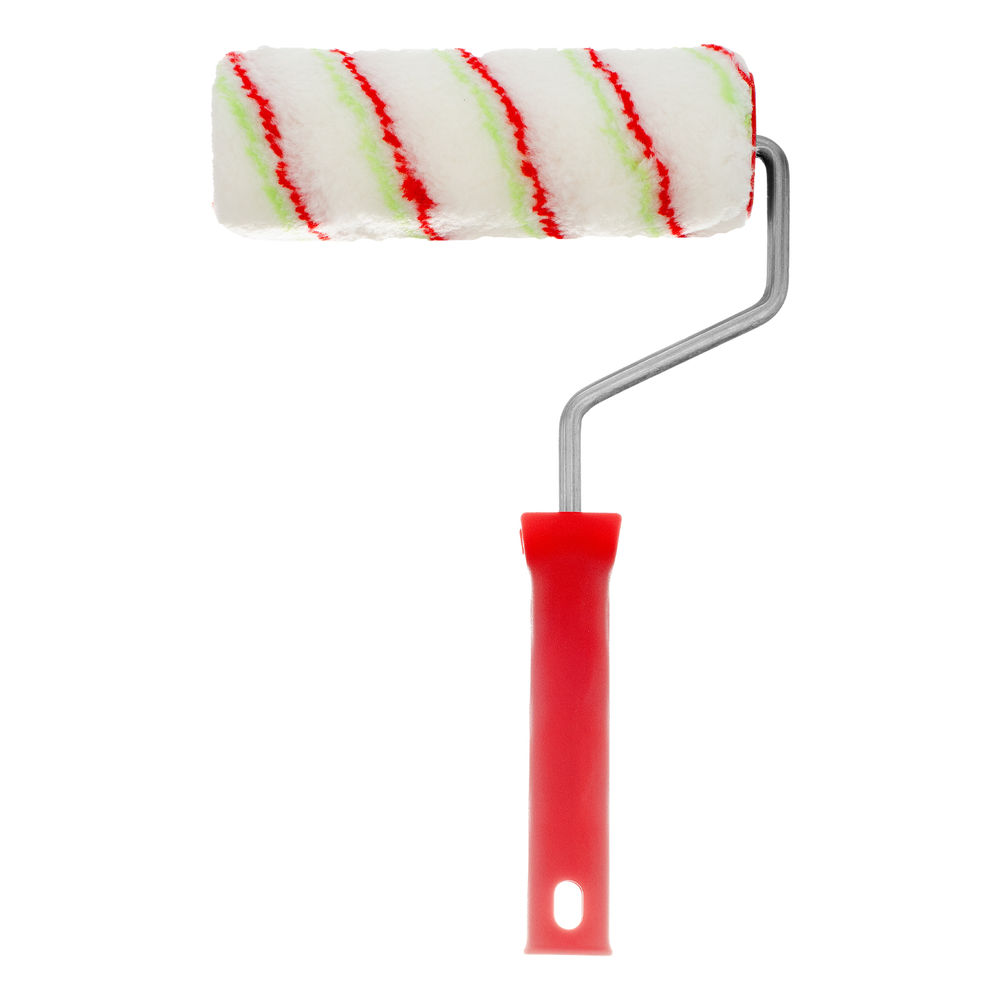 Валик Эмали , 180 мм, ворс 12 мм, D 48 мм, D ручки 8 мм, полиамид, полиакрил Сибртех (80170)