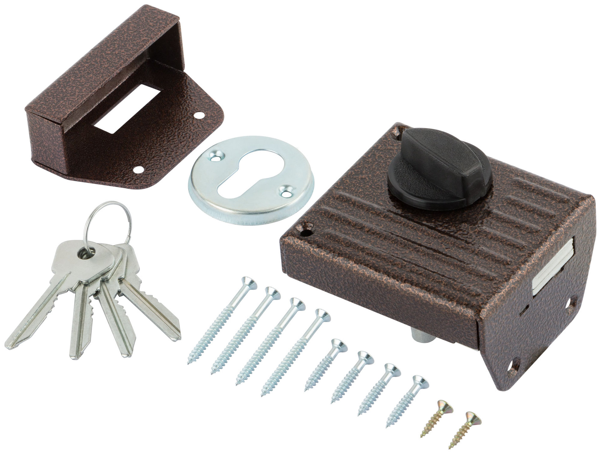 Замок накладной Зенит ЗН1-2, медь (66940)