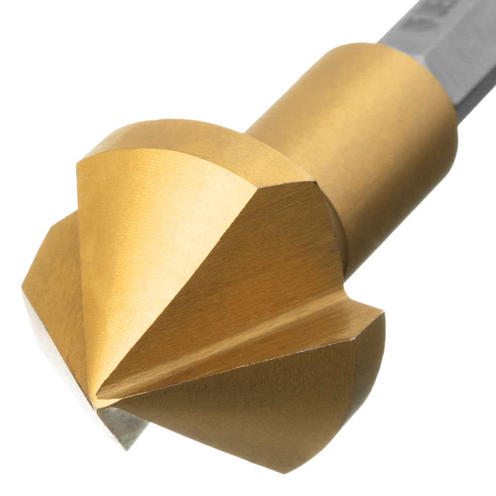 Зенковка конусная под М10, HSS, по металлу, 6-гранный хвостовик Denzel (72311)