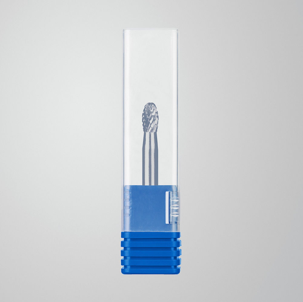 Борфреза твердосплавная 6?10 мм тип E овал радиус 2.5 мм хв-к 6 мм Профессионал ЗУБР 28804-6-10