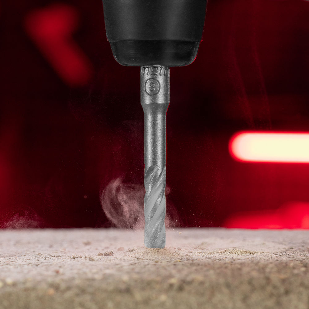 Бур по бетону, 8 x 110 мм, SDS Plus c крестовой пластиной Matrix (70628)