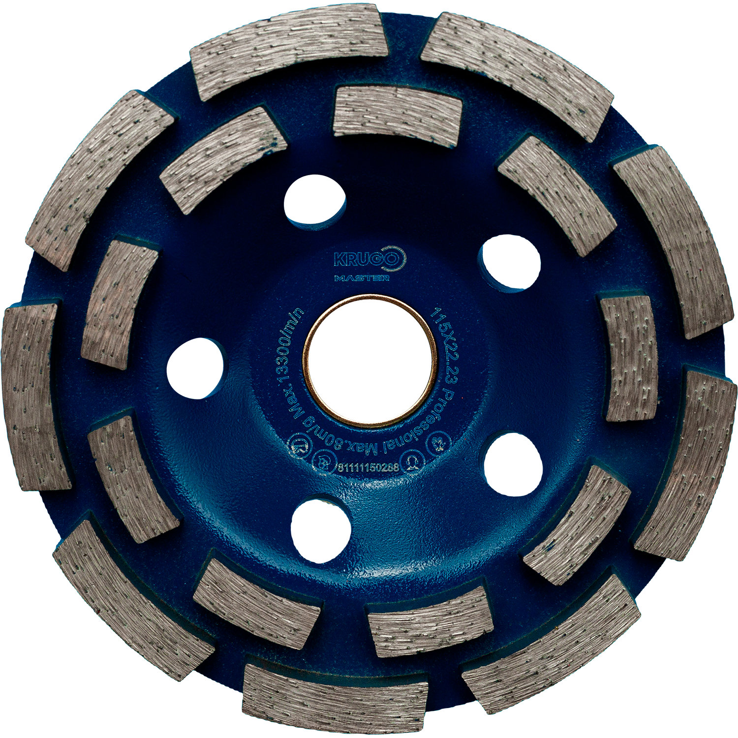 Чашка алмазная сегментная для бетона KRUGO MASTER 115x5 81111150288