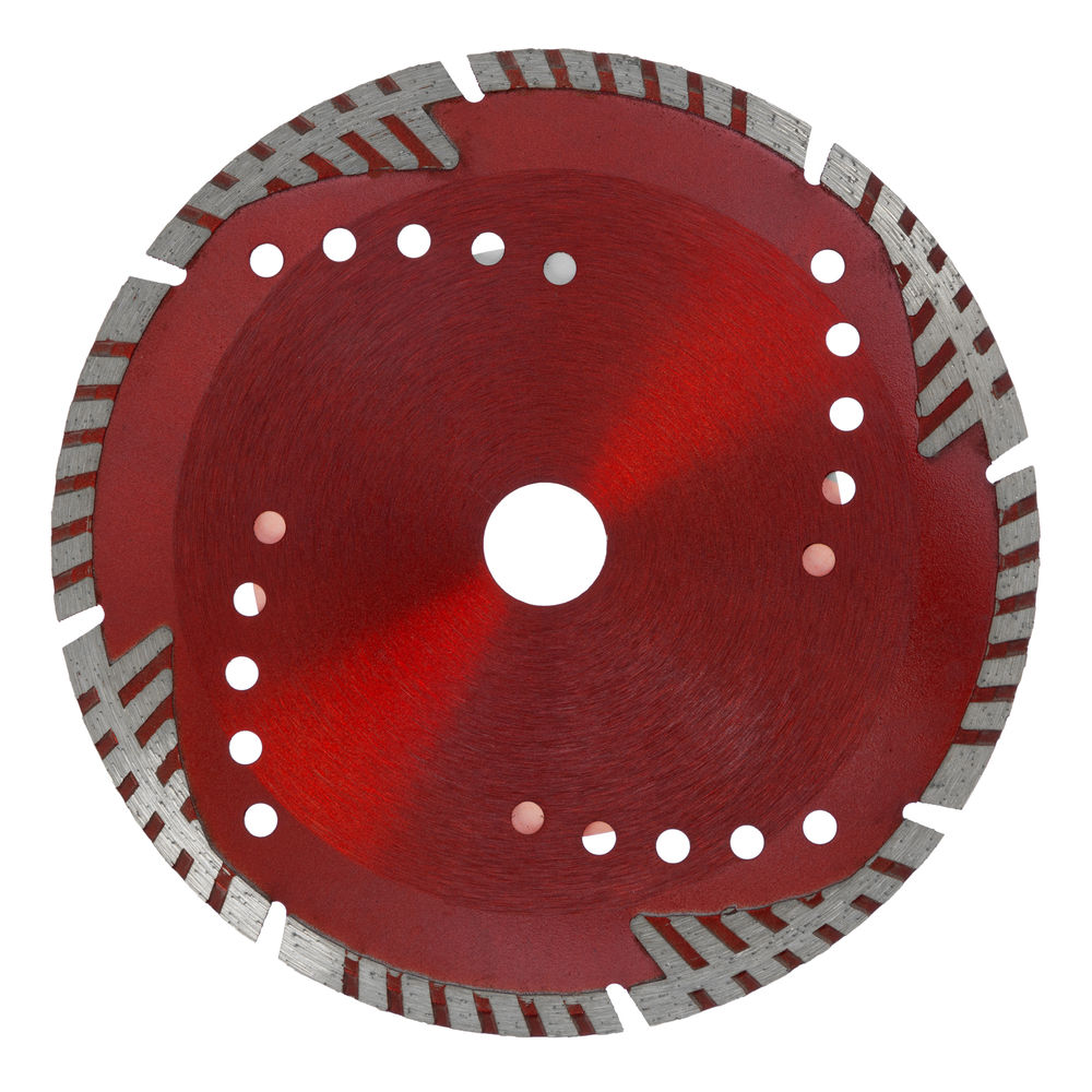 Диск алмазный, отрезной сегментный с защитными сект, 180 х 22.2 мм, сухая резка Matrix Professional (73155)