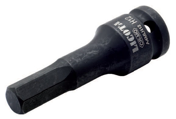 Головка торцевая, 1/2, HEX наружный, H8, ударный, удлиненный, Licota, A4MLH08