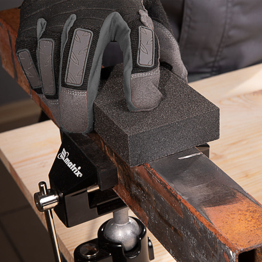 Губка для шлифования, 100 х 70 х 25 мм, мягкая, 3 шт, P 60/80, P 60/100, P 80/120 Matrix (75705)