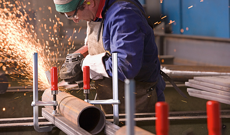 Струбцина цельнометаллическая 160/80, 6 кН, деревянная ручка GZ16 BE-GZ16