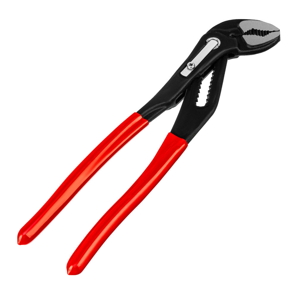 Клещи переставные 250 мм, кнопочный механизм, хром-ванадий, обливные рукоятки Matrix (17926)