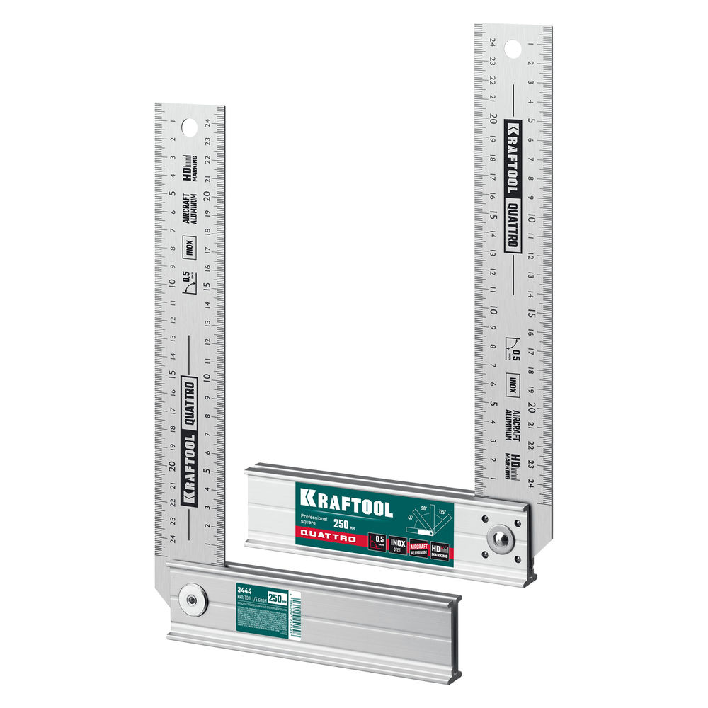 Складной столярный угольник QUATTRO, 250 мм, 4 положения KRAFTOOL 3444