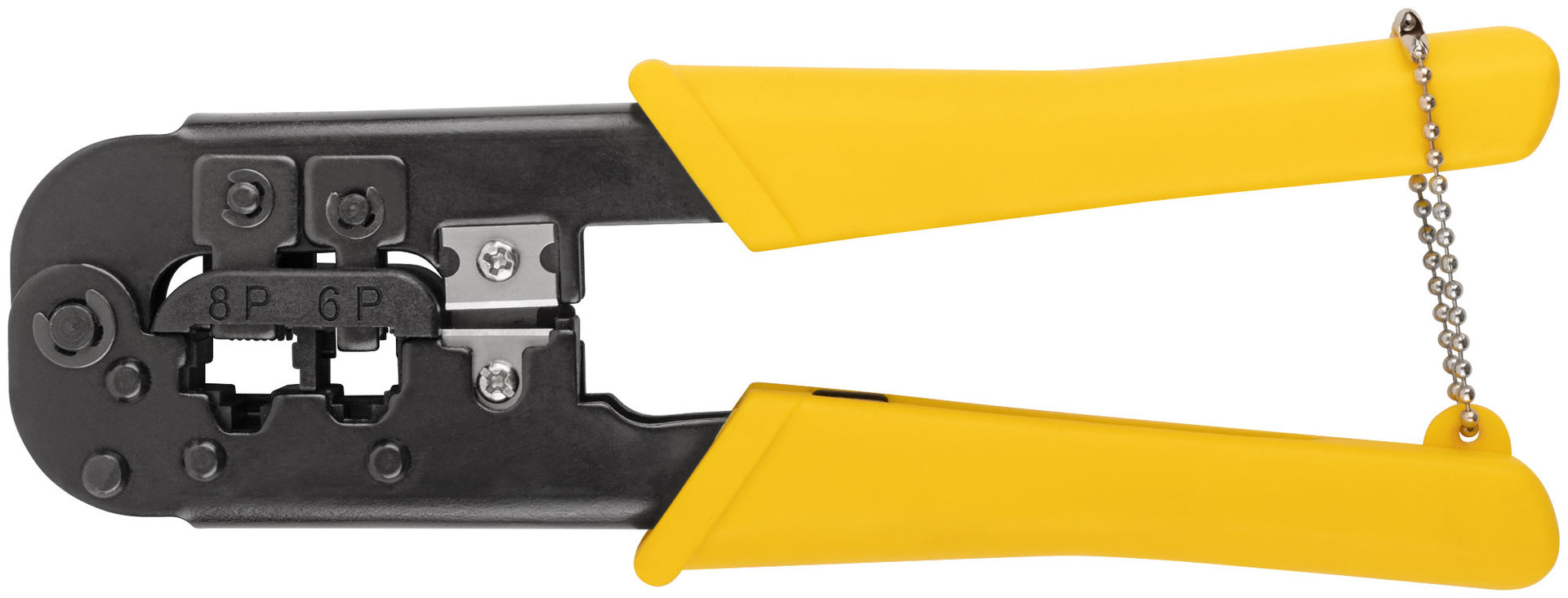 Кримпер для обжима разъемов RJ11, RJ12, RJ45, пластиковые ручки 190 мм (60062)